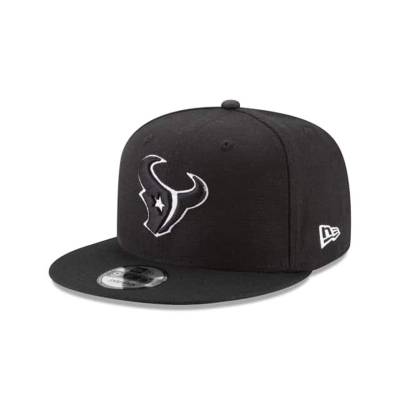 Black Houston Texans Hat - New Era NFL 9FIFTY Snapback Caps USA7463089